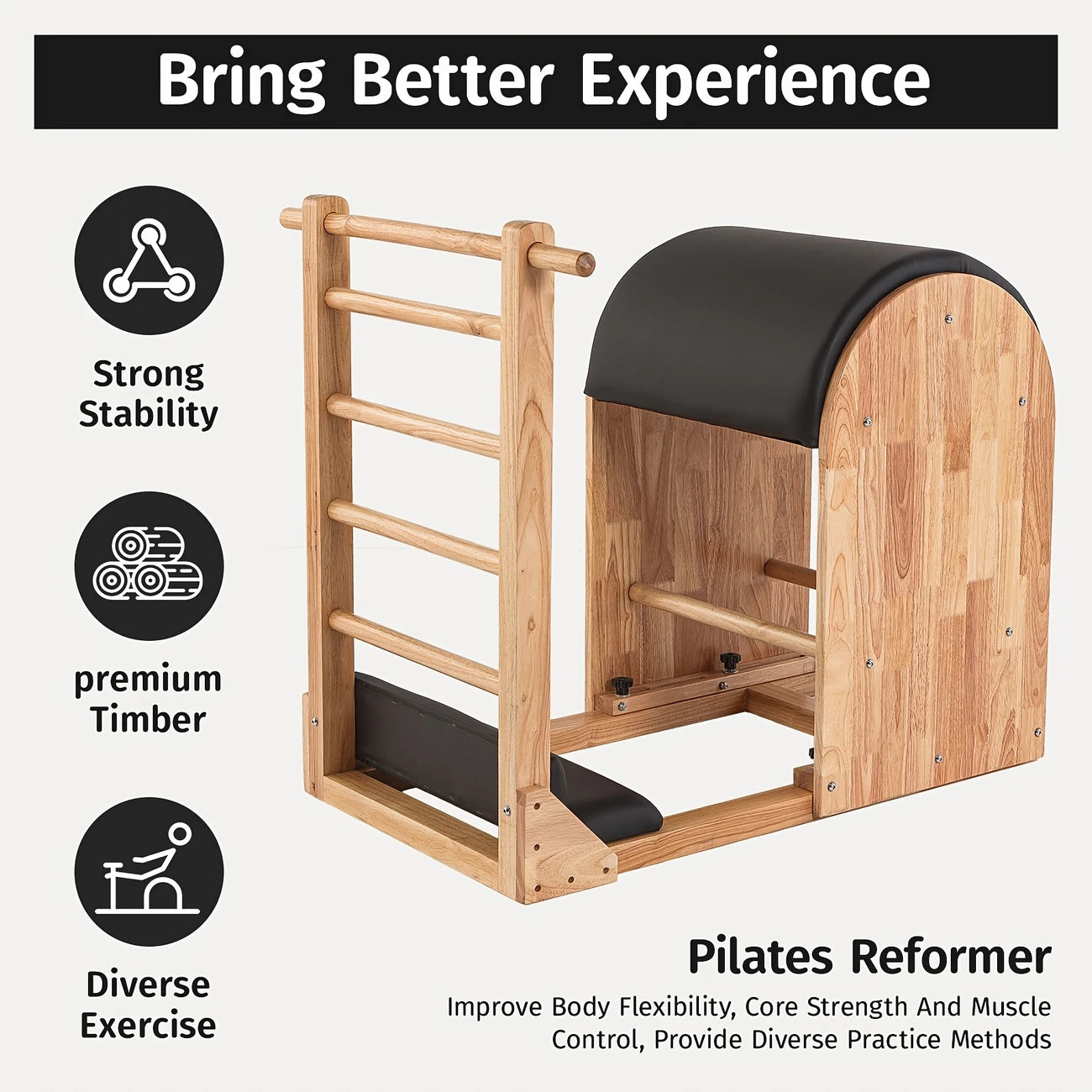 Classic Oak Ladder Barrel – White