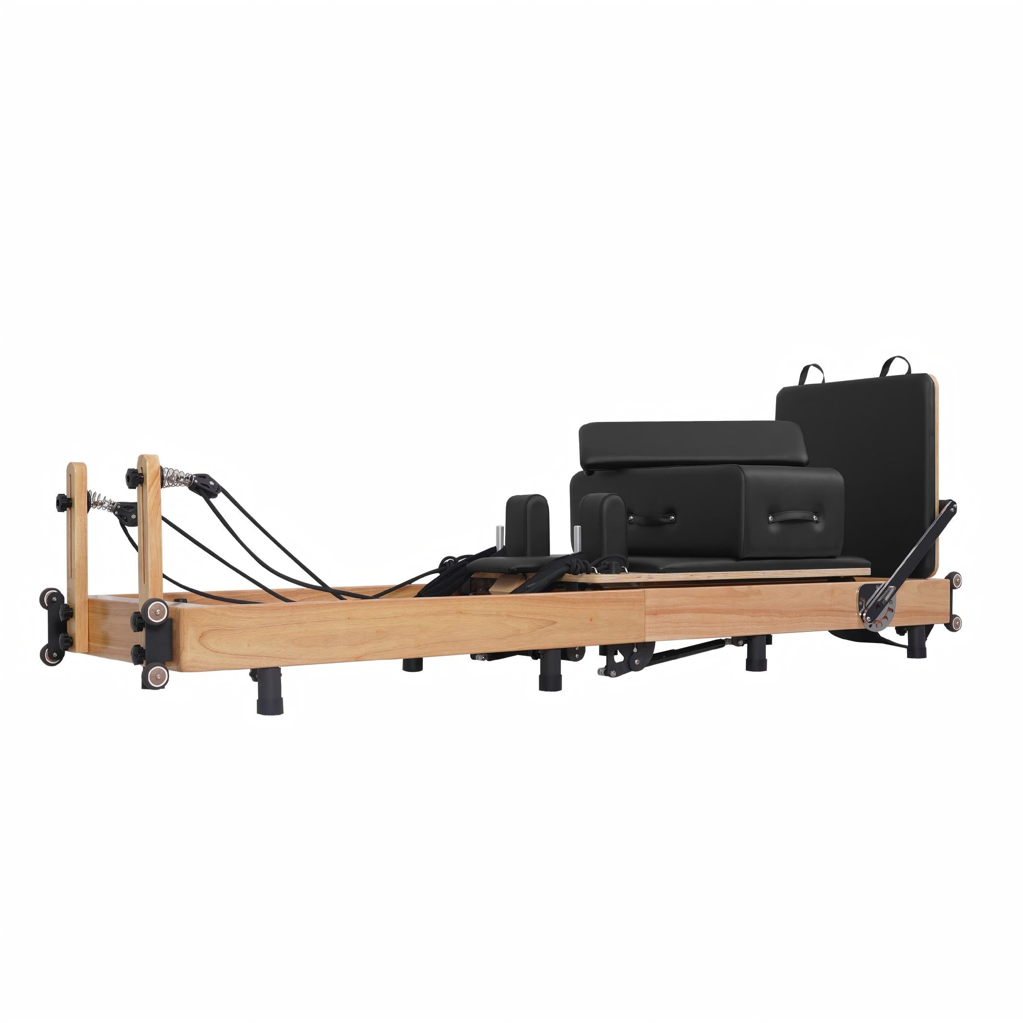 ACTSHE Balance Foldable Pilates Reformer - Adjustable Resistance Home Studio Equipment
