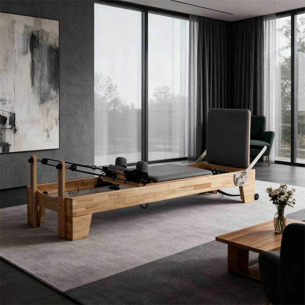 Oak Wood Pilates Reformer