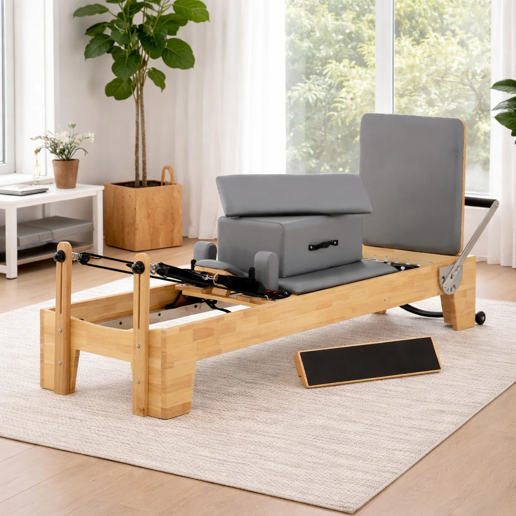 Oak Wood Pilates Reformer