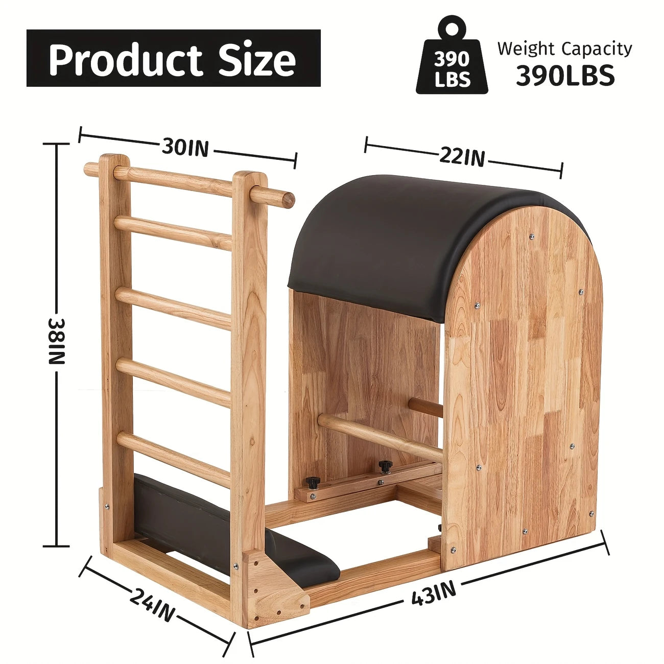 Classic Oak Ladder Barrel – Black