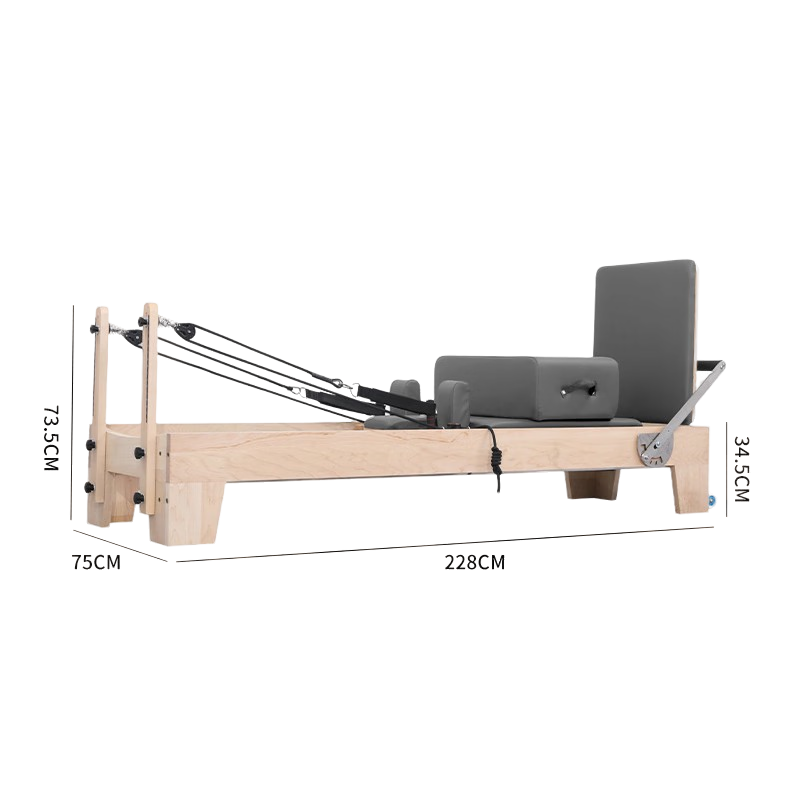 Classic Maple Core Pilates Reformer – Grey