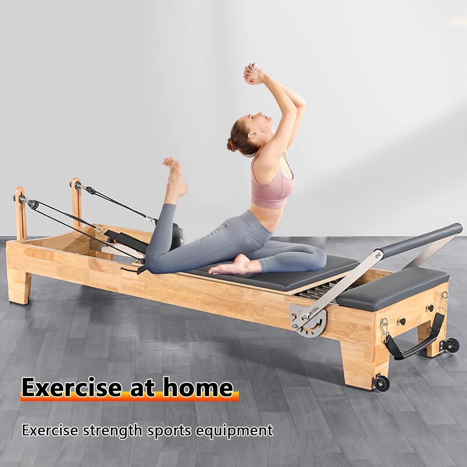 Oak Wood Pilates Reformer