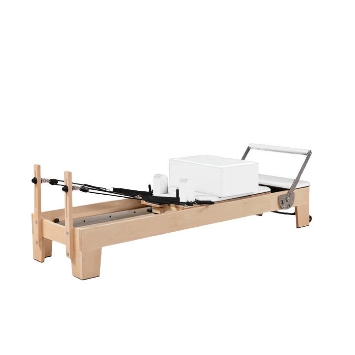 Classic Maple Core Pilates Reformer –White