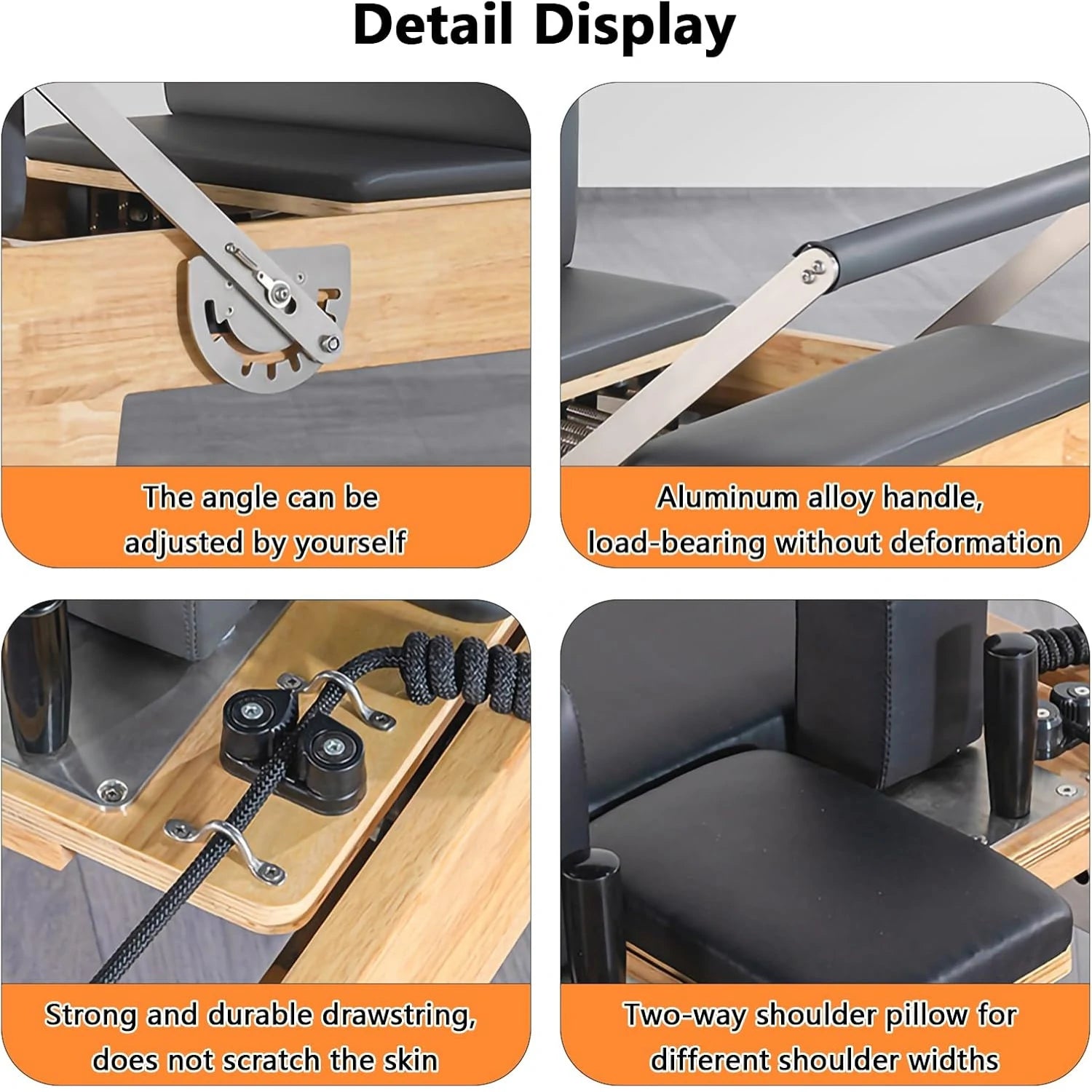 Oak Wood Pilates Reformer