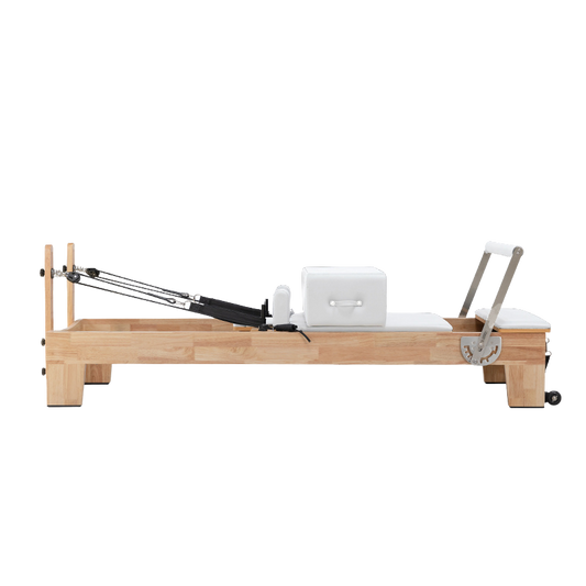 Classic Oak Core Pilates Reformer – White