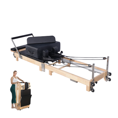 Maple Pilates Reformer with Wooden Legs – Premium Core Training Equipment