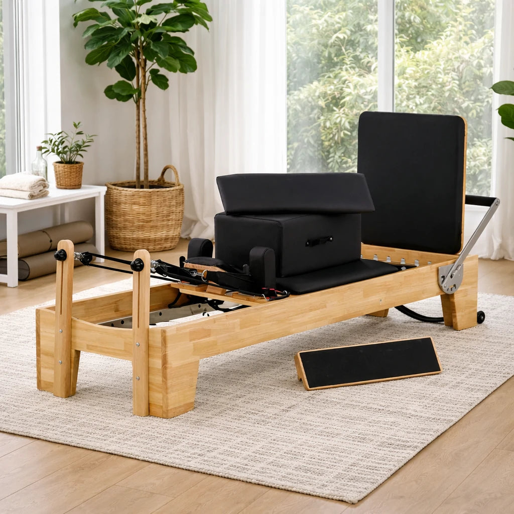 Oak Wood Pilates Reformer