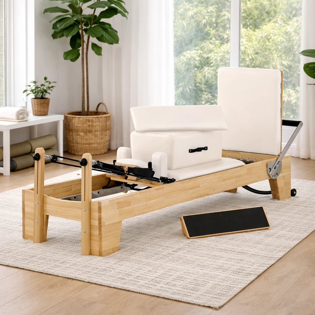 Oak Wood Pilates Reformer